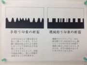 機械彫りと手彫りの違い